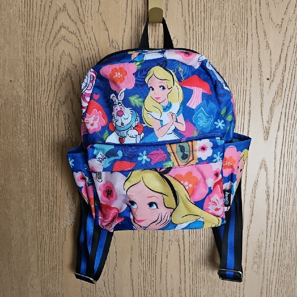 NWOT Disney Blue and Pink Alice in Wonderland Kids' Backpack